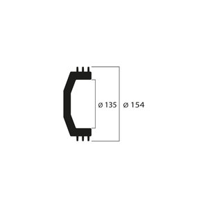 กระดิ่งคลัทช์ปีกแม็กซี่ภายใน Ø 135มม. และน้ำหนัก1146กรัม - Product Image 2