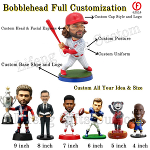 مخصص الراتنج لاعب كرة القدم Bobblehead تمثال لاعب كرة القدم Bobble الرأس واقعية المشجعين الهدايا - Product Image 3