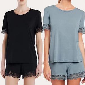 Özel kadınlar Nighty bornoz pijama Allure bornoz pijama bayan lüks, marka saf pamuk jakarlı pijama/ - Product Image 3