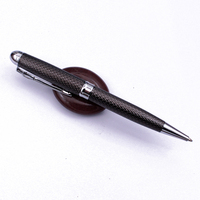 Stylo à bille en métal de luxe de haute qualité pistolet noir et argent chromé stylos OEM/ODM de conception de marque personnalisables pour les promotions de marque