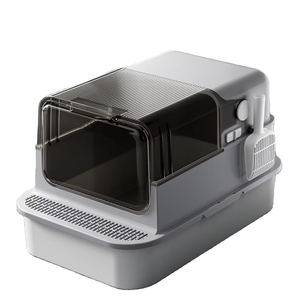 Caja de arena para gatos Extra grande de 70cm, inodoro <span class=keywords><strong>antisalpicaduras</strong></span> y a prueba de olores de acero inoxidable para gatos Maine Coon, antiadherente, fácil de limpiar - Product Image 1