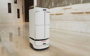 Robot Humanoide Automático para Entrega Comercial <span class=keywords><strong>de</strong></span> Alimentos con Pantalla Publicitaria - Product Image 2