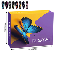Kit de vernis à ongles semi-permanent 8 couleurs 7,3 ml en gros, vegan, avec logo personnalisé, pour marque privée