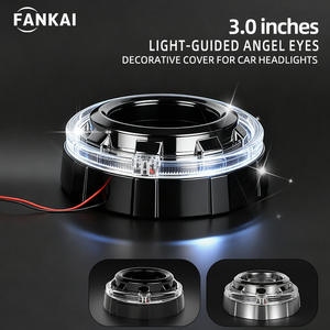 Lente de Proyector Bi-Xenón de 3.0 Pulgadas, Apta para Uso Transfronterizo, Faros LED Integrados con Ojo de Ángel, Cubierta Decorativa, Guía de Luz - Product Image 4