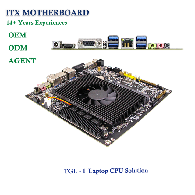 Mini-ITX Motherboard Wth 8USB 6COM Intel Core I5 I7 11th 12th Gen Mainboards for PC Laptop CPU Solution ITX Motherboards