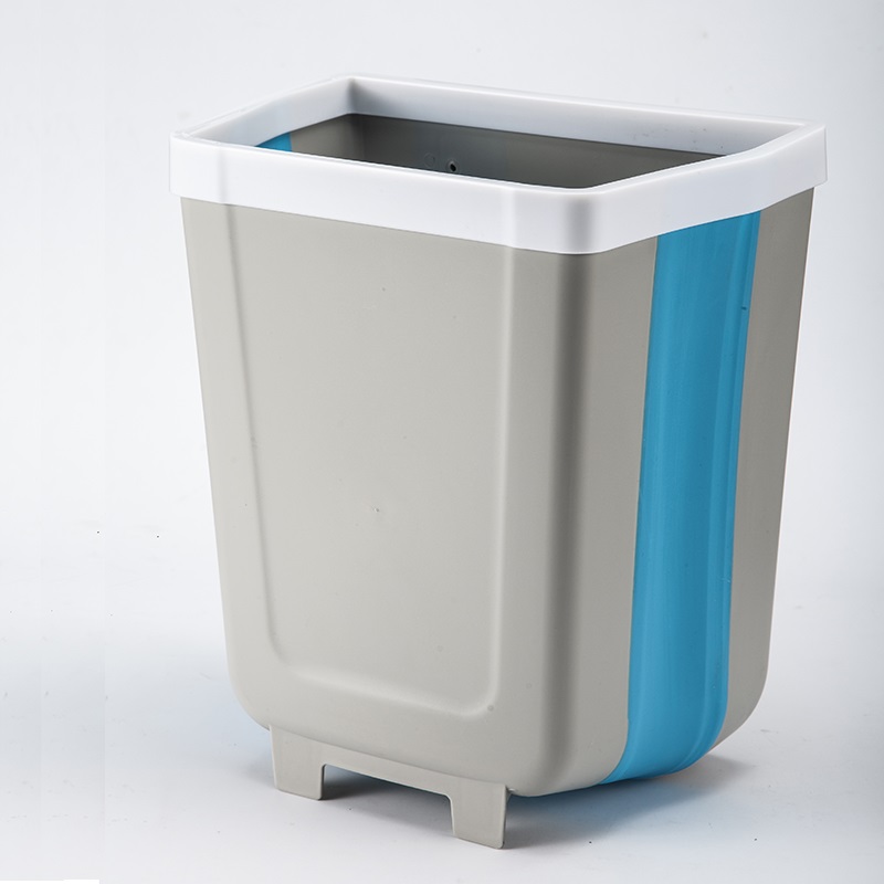 Настенный Складной мусорный бак на 5 л, экологически безопасный индивидуальный пластиковый складной подвесной складной мусорный бак