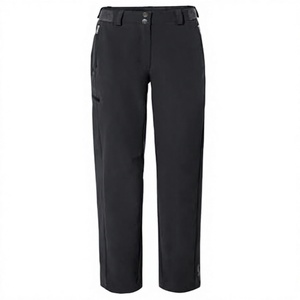 Pantalones Casuales de Pierna Recta y Cintura Alta para Mujer, Pantalones Largos de Color Sólido, Transpirables, de Poliéster, para Otoño - Product Image 2