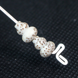 Bodhi Seed Gourd Beads White <b>Ball</b> Shape Scattered Beads For DIY <b>Bracelets</b> Religious Ceremonies Unisex Jewelry Collectible - Product Image 3