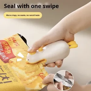 Máquina Selladora al por Mayor 2 en 1, Mini Selladora de Bolsas con Cortador e Imán, Recargable, para Snacks - Product Image 5