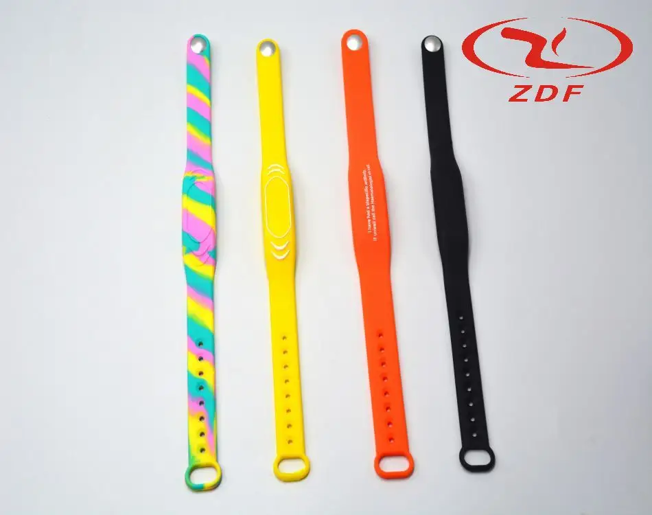 Hot Selling Customized Printing NFC bracelet wristband silicone logo Printing Moulding Processing Services Included for event