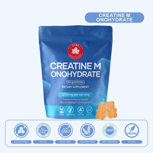 Gomitas de Monohidrato de Creatina para el Crecimiento Muscular en Adultos - Certificación Halal, 2g por Dosis, Botella de 60 Unidades, Suplementos al por Mayor de Marca Privada - Product Image 3