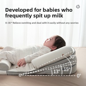 Almohada Inclinada Anti-Asfixia para Bebés Recién Nacidos, Cojín Ajustable de 0-30 Grados para Prevenir Regurgitaciones, Dormir y Alimentar - Product Image 2
