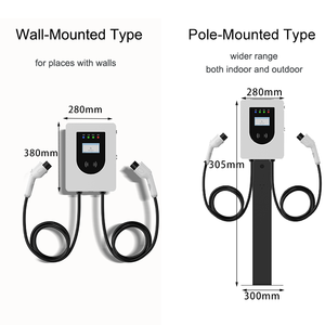Bán buôn 14kw loại 2 cấp 2 wallbox Home/thương mại EV Trạm Sạc với 5M AC Car Charger điện treo tường - Product Image 2