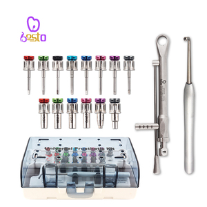 Hot Selling Dentale Universele Prothetische Gereedschapskit Tandheelkunde Implantaat Chirurgische Reparatie Momentsleutel Ratel Met 14 Stuks Schroevendraaiers - Product Image 2