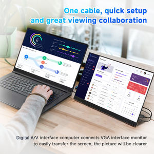 จอมอนิเตอร์แบบพกพา1080P ความยาวของจอโอเดสก์ท็อปแล็ปท็อปมินิพีซี - Product Image 6