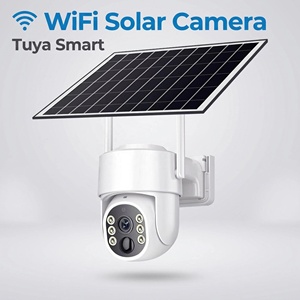 Caméra de sécurité solaire Tuya 4G Wifi, système de caméra extérieure Wifi avec panneau solaire - Product Image 1
