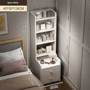 Chevet moderne personnalisable OEM/ODM, écologique, durable, avec plateau en verre organique pour le rangement dans la chambre à coucher et le salon - Product Image 5