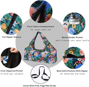 Échantillon gratuit Sac de yoga chaud pour hommes femmes filles Sac de transport de tapis de yoga en polyester tendance avec sangle réglable pour le sport - Product Image 3