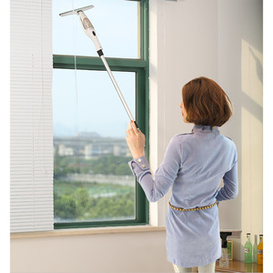 Electric Window Cleaner With Extendable <b>Rod</b> Streak Free Household Glass Cleaning Tool - Product Image 1