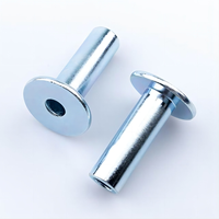Rivets creux à tête ronde en acier au carbone et en acier inoxydable, revêtement zinc classe 10, diamètre 1/2 po, pour usage industriel