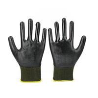 Gants de sécurité imperméables en nitrile CY avec revêtement sur la paume, gants de travail de haute qualité résistants à l'huile pour l'assemblage électronique et les tâches industrielles