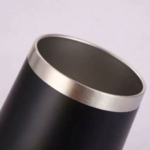 12oz Double Wall Vacuum Insulated Stainless Steel Egg Shape Wine Tumbler with Lid - Custom Promotional Gift Cup - Product Image 2