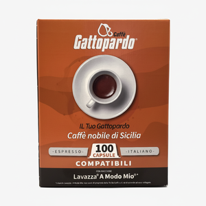 100 Capsule di Caffè Il Mio Ricco Gattopardo Compatibili con A MODO MIO, con Foglio di Alluminio Metallico e Coperchio, 0,11g/Capsula - Product Image 2