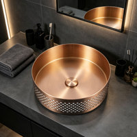 Évier de salle de bain en acier inoxydable, évier de cuisine moderne de luxe, accessoires d'évier de salle de bain en gros pour comptoir