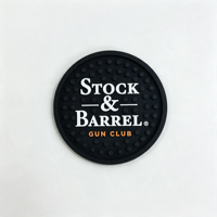 Sous-verres ronds antidérapants personnalisés avec logo imprimé, en caoutchouc, pour comptoir de bar, sous-verres imperméables pour tasses, pour bar et café