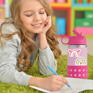 Hecion 50 Uds. <span class=keywords><strong>Pegatinas</strong></span> de colores arcoíris para libro, cuaderno, equipaje, caja de regalo de cumpleaños, <span class=keywords><strong>pegatinas</strong></span> para niño y niña, pegatina de lápiz con botón para el hogar - Product Image 6