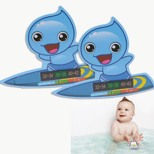 HTM138 Factory Direct bebê banho tubo com termômetro água temperatura teste cartão doméstico Cartoon termômetro adesivo - Product Image 1