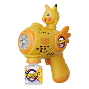 Venta caliente <span class=keywords><strong>Pokeman</strong></span> 10 agujeros juguete de burbujas eléctricas ABS plástico Spider Man máquina de soplado de burbujas pistola de burbujas para niños Juego al aire libre - Product Image 1
