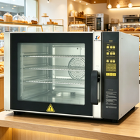 Four à convection électrique compact et convivial à 4 plateaux pour la production de pâtisseries et de snacks en boutique