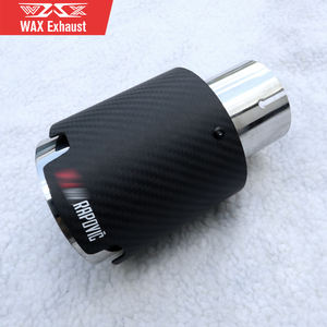 Puntas de escape universales de fibra de carbono, silenciador de escape de rendimiento, silenciador de escape personalizado para coche, Punta trasera, logotipo personalizado - Product Image 5