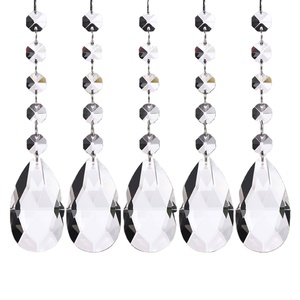 دلاية على شكل باب كريستال للزينة على شكل ستارة وخرز للثريا دلاية كريستال للزينة - Product Image 1