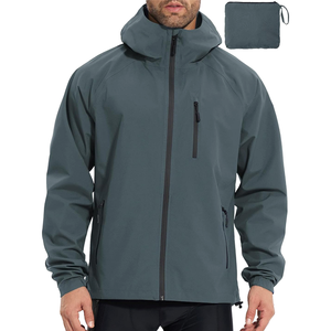 CONMR <strong>Men's</strong> Packable <strong>Waterproof</strong> <strong>Jacket</strong> Reflective Lightweight Rain <strong>Jacket</strong> <strong>for</strong> Running <strong>Cycling</strong> Golf &amp; Hiking Casual Winter Gear - Product Image 5