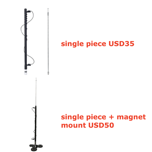 เสาอากาศมือถือบรอดแบนด์ HF 3-50MHz สำหรับเครื่องรับส่งวิทยุสมัครเล่น HF - Product Image 2