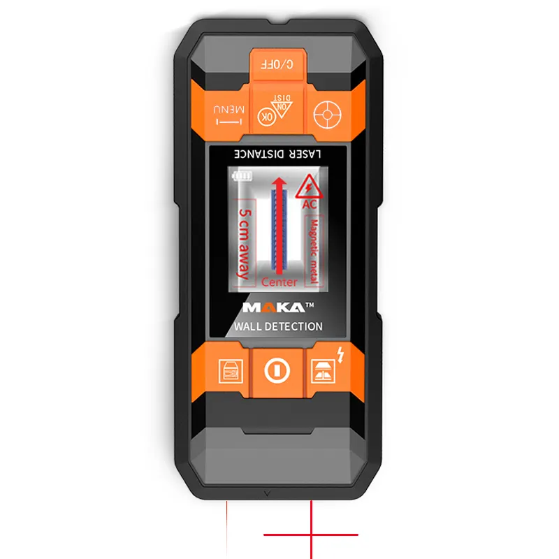 MAKA multi-functional wall detect scanner stud finder laser level