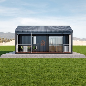 中国工厂供应商20-40英尺预制集装箱房屋平装式预制卧室居住用房，适用于宾客度假村酒店 - Product Image 5