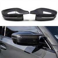 Coque de rétroviseur latéral en fibre de carbone de haute qualité style G8X pour G20 G30 G32 G11 G12 G22 G15 G16, coque de rétroviseur noir