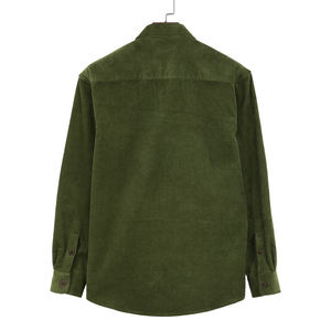 2024 camicia di velluto a coste pesante Casual Casual di alta qualità in tinta unita a manica lunga t-Shirt <span class=keywords><strong>maschile</strong></span> Top camicetta di velluto a coste da vacanza - Product Image 2