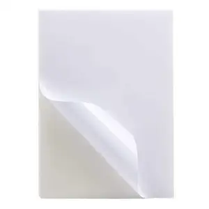 Impresora de inyección de tinta, papel adhesivo de vinilo Kraft A4 A3, Blanco transparente, brillante, impermeable, para imprimir