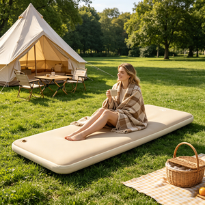 Matelas gonflable ultra-épais à structure Drop Stitch, imperméable, pliable et portable pour le <span class=keywords><strong>camping</strong></span> en plein air, en voiture et en tente - Product Image 3