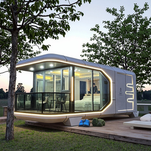 Tùy chỉnh 38 <span class=keywords><strong>M</strong></span>ét vuông hiện đại sang trọng Viên Nang Nhà không thấ<span class=keywords><strong>m</strong></span> nước prefab Tiny thép cấu trúc cho căn hộ bệnh viện biệt thự - Product Image 1