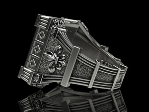 Youranwish — bague en alliage de diamant, bijoux européen et américain du moyen-orient, en forme de tête de lion exagéré, vintage - Product Image 3