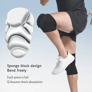 Aolikes nuova 2023 Anti collisione ginocchiere compressione maniche al ginocchio ginocchiere bretelle di supporto per il basket allenamento di calcio