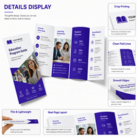Impresión de Folletos de Arte Multipanel Personalizados, Guía de Programas Educativos, Catálogo, Impresión Offset CMYK, Laminación de Película, Encuadernación Perfecta
