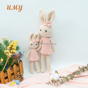 Conejito de Peluche Hecho a Mano Umy, Súper Suave, de Ganchillo, Juguete para Bebé, Relleno de Algodón PP, para Bodas, Alivio del Estrés, Técnica de Lavado UV - Product Image 3