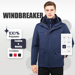 最新デザインの高級3-in-1着脱式フリースライナー付き通気性・防風・防水ジッパー付きジャケット（極限の気象条件でのアウトドア向け） - Product Image 2