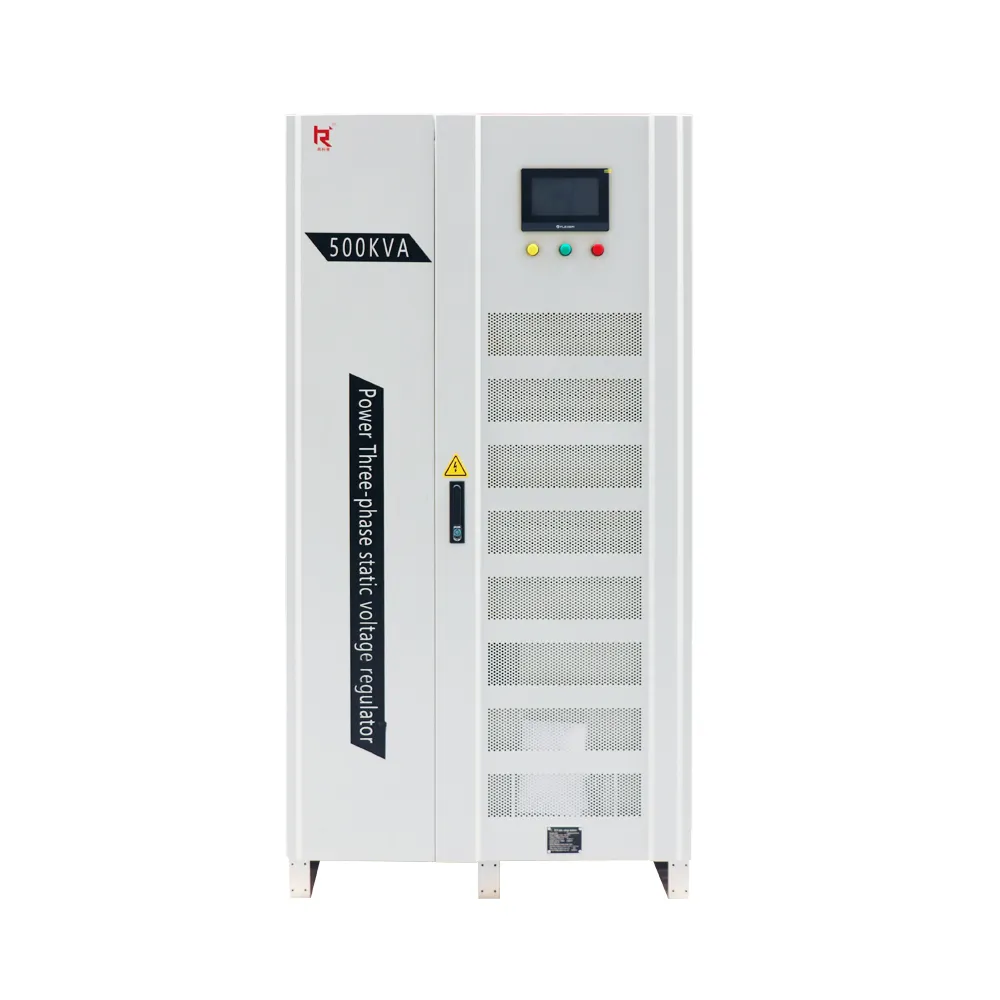 Estabilizador/regulador de voltaje automático ajustable de alta potencia de la serie 600KVA personalizado de fábrica para uso industrial